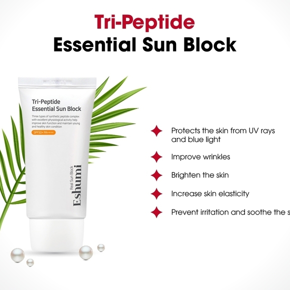 Tri-Peptide Essential Sun Block - White - Picture 5 of 9